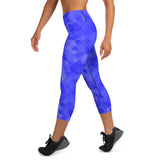 Abstract Fin Capri Leggings