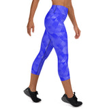Abstract Fin Capri Leggings