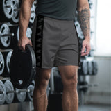 Gray Fin Men's Athletic Long Shorts