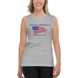 Save America Destroy Lazy Unisex Muscle Shirt
