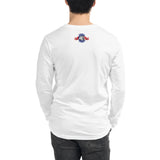 Shark Life Unisex Long Sleeve Tee - White and Gray