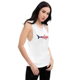 We The Sharks Ladies’ Muscle Tank - White or Athletic Heather