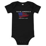 Save America Destroy Lazy Baby short sleeve one piece