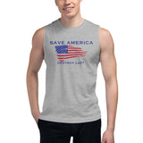 Save America Destroy Lazy Unisex Muscle Shirt