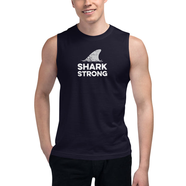 Shark Strong Muscle Shirt Dark Colors