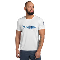 Shark Life Camo Men's Athletic T-shirt