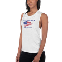 Save America Destroy Lazy Ladies’ Muscle Tank