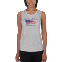 Save America Destroy Lazy Ladies’ Muscle Tank